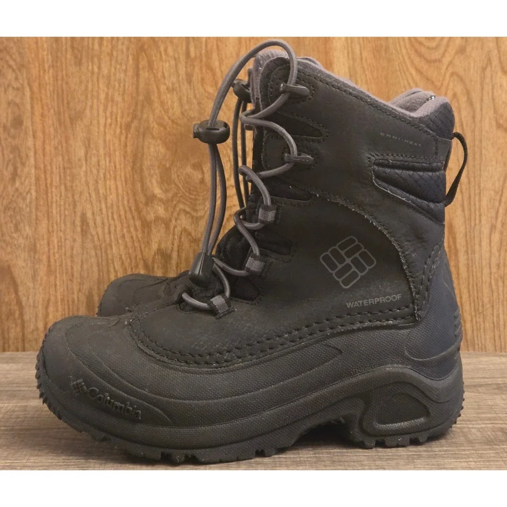 Columbia Waterproof Winter Snow Boots 200G Insulated Youth Size 3 Black